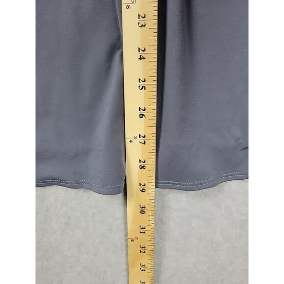 Franne Golde Gray LS V Neck Tunic Top Women's Large Stretch USA Made - Picture 8 of 12